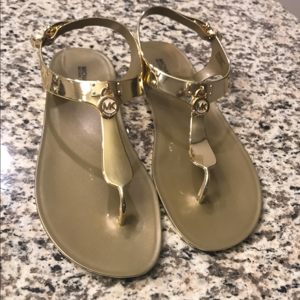 Michael Kors Gold Sandals
